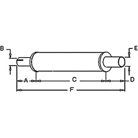 Aftermarket Muffler Fits Case IH International Harvester 430 530 600 Models A-G4528 G45287
